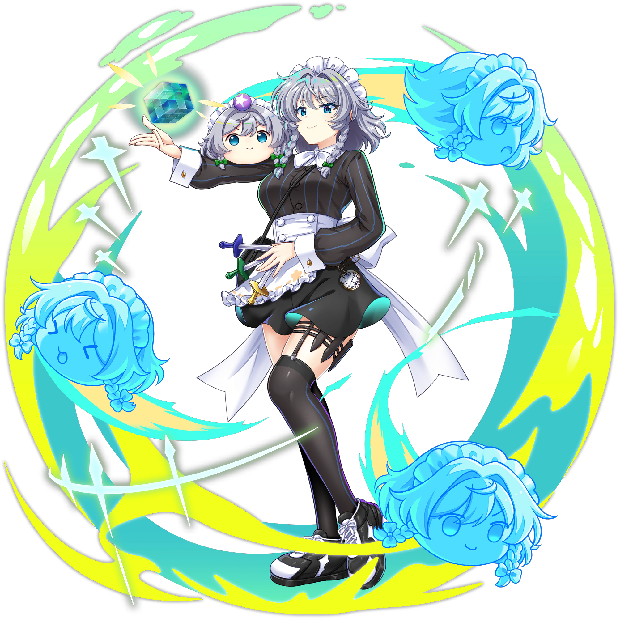 伙伴「咲夜＆油库里咲夜」立绘